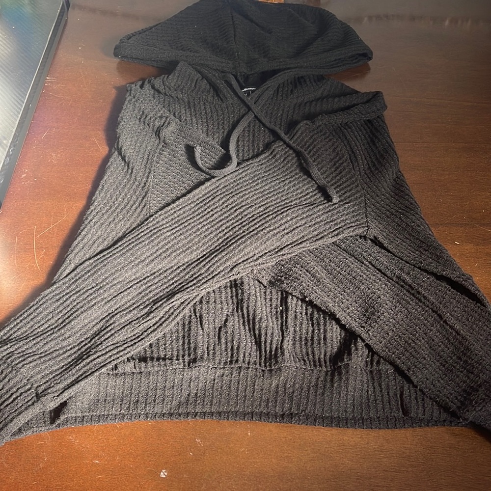 Crop sweater hoodie